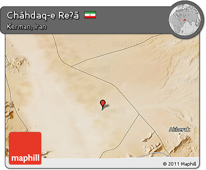 Satellite 3D Map of Chāhdaq-e Reẕā