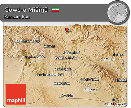 Satellite 3D Map of Gowd-e Mīānjū