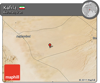 Satellite 3D Map of Kafrīz