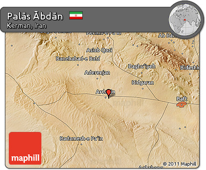 Satellite 3D Map of Palās Ābdān