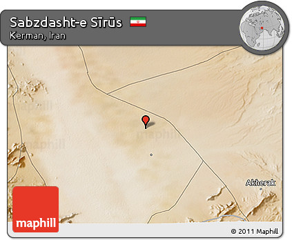 Satellite 3D Map of Sabzdasht-e Sīrūs