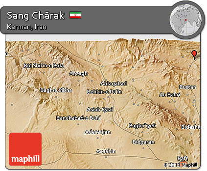 Satellite 3D Map of Sang Chārak