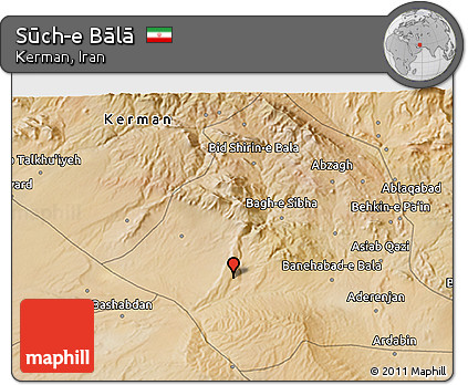 Satellite 3D Map of Sūch-e Bālā