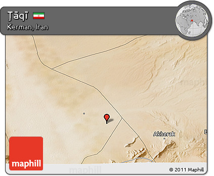Satellite 3D Map of Ţāqī