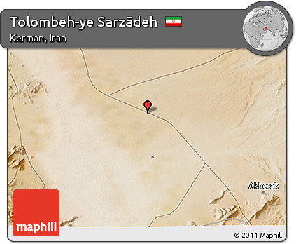 Satellite 3D Map of Tolombeh-ye Sarzādeh