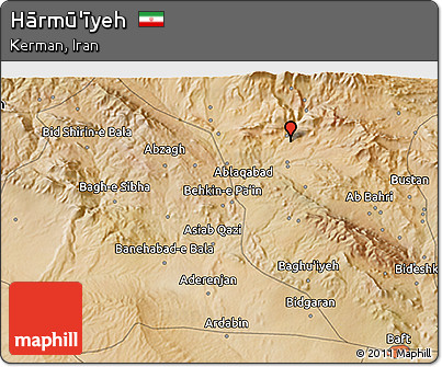 Satellite 3D Map of Hārmū'īyeh