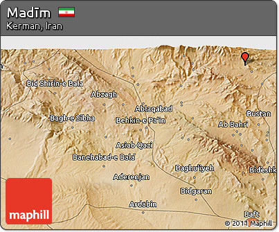 Satellite 3D Map of Madīm