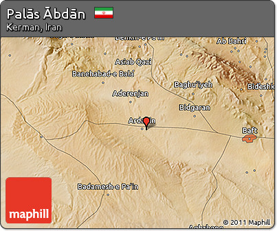 Satellite 3D Map of Palās Ābdān
