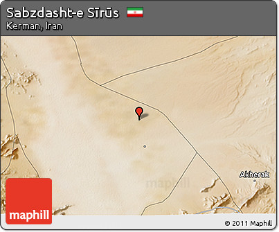 Satellite 3D Map of Sabzdasht-e Sīrūs