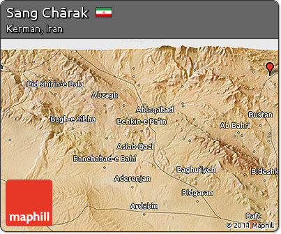 Satellite 3D Map of Sang Chārak
