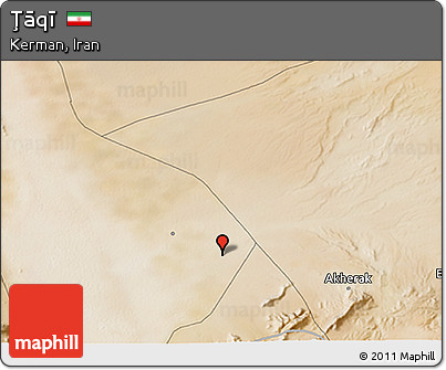 Satellite 3D Map of Ţāqī
