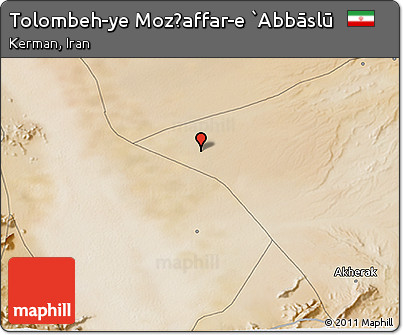 Satellite 3D Map of Tolombeh-ye Moz̧affar-e `Abbāslū