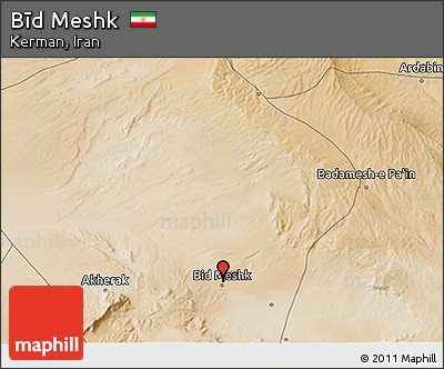Satellite 3D Map of Bīd Meshk
