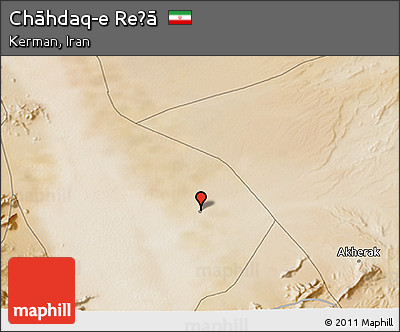 Satellite 3D Map of Chāhdaq-e Reẕā