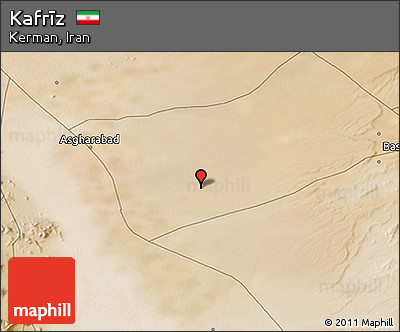 Satellite 3D Map of Kafrīz