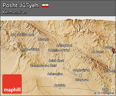 Satellite 3D Map of Posht Jū'īyeh