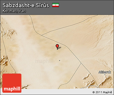 Satellite 3D Map of Sabzdasht-e Sīrūs