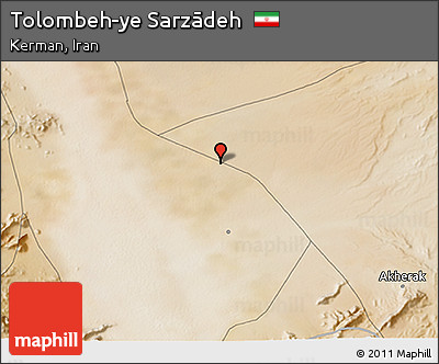 Satellite 3D Map of Tolombeh-ye Sarzādeh