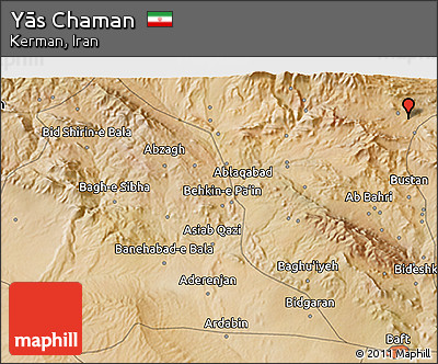 Satellite 3D Map of Yās Chaman
