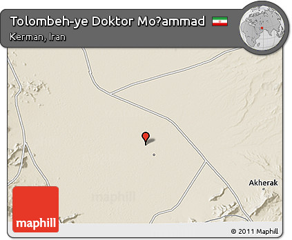 Shaded Relief 3D Map of Tolombeh-ye Doktor Moḩammad