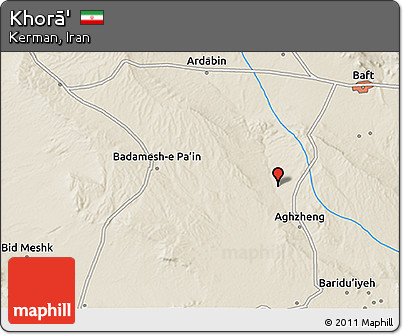 Shaded Relief 3D Map of Khorā'