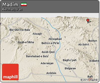 Shaded Relief 3D Map of Madīm