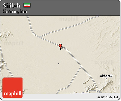 Shaded Relief 3D Map of Shīleh