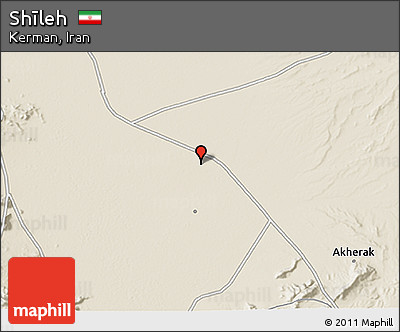 Shaded Relief 3D Map of Shīleh