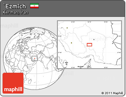 Blank Location Map of `Ezmīch