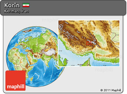 Physical Location Map of Korīn