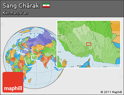 Political Location Map of Sang Chārak