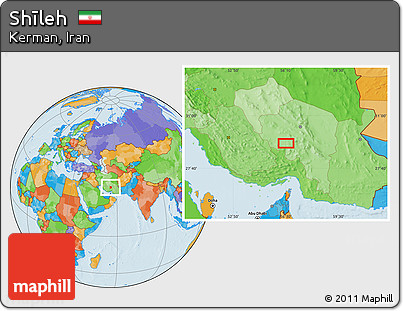 Political Location Map of Shīleh