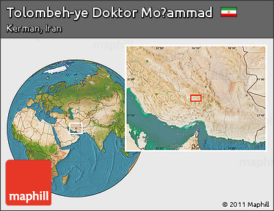 Satellite Location Map of Tolombeh-ye Doktor Moḩammad