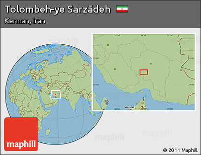 Savanna Style Location Map of Tolombeh-ye Sarzādeh