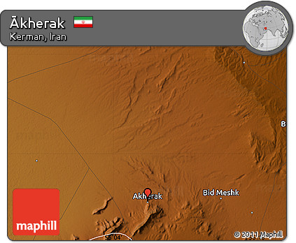 Physical Map of Ākherak