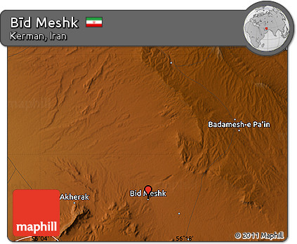 Physical Map of Bīd Meshk