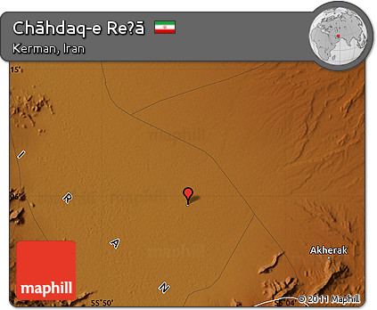 Physical Map of Chāhdaq-e Reẕā