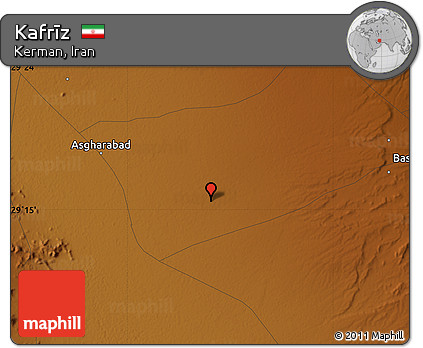 Physical Map of Kafrīz