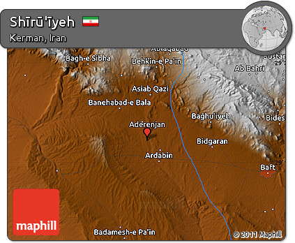 Physical Map of Shīrū'īyeh