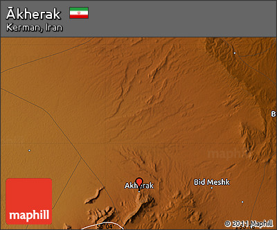 Physical Map of Ākherak