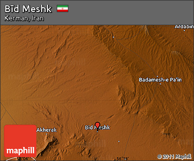 Physical Map of Bīd Meshk