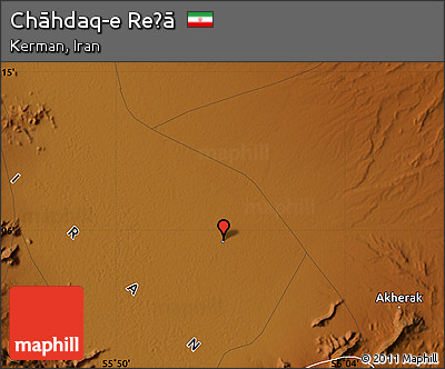 Physical Map of Chāhdaq-e Reẕā