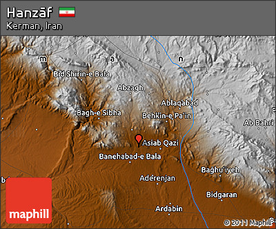 Physical Map of Hanzāf