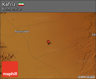 Physical Map of Kafrīz