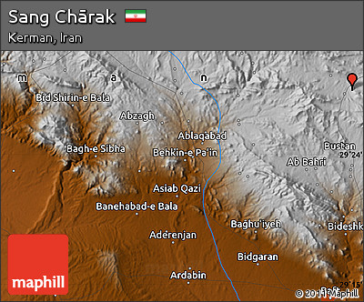 Physical Map of Sang Chārak