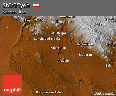 Physical Map of Shīrū'īyeh