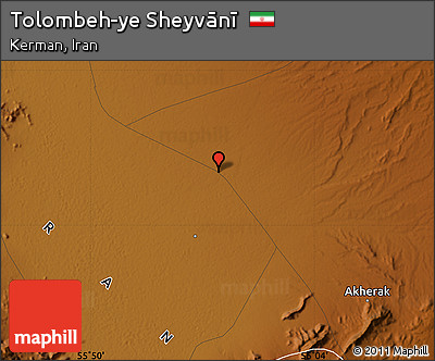 Physical Map of Tolombeh-ye Sheyvānī