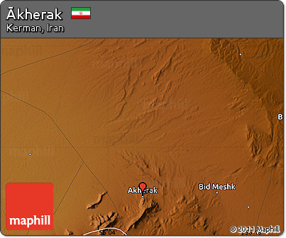 Physical Map of Ākherak
