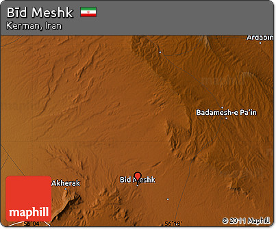 Physical Map of Bīd Meshk
