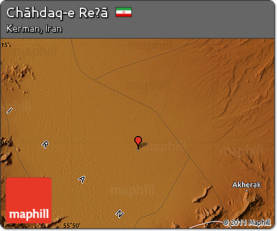 Physical Map of Chāhdaq-e Reẕā